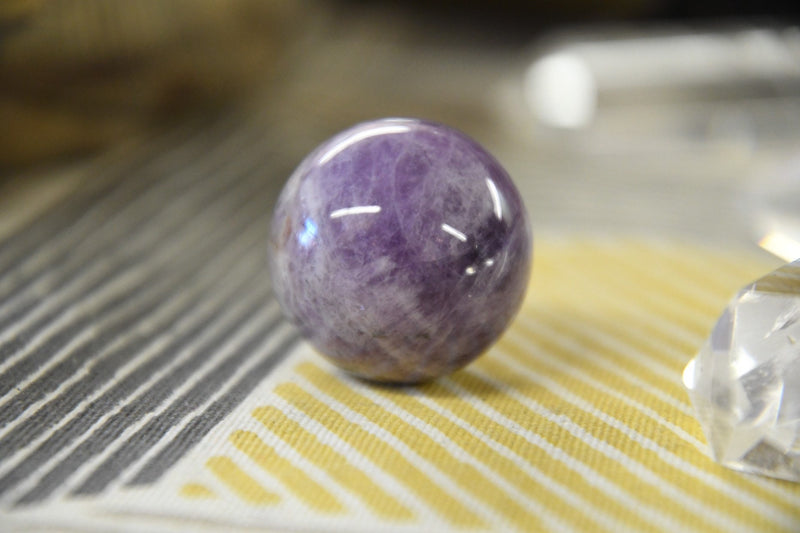 Chevron Amethyst Sphere (1.5")