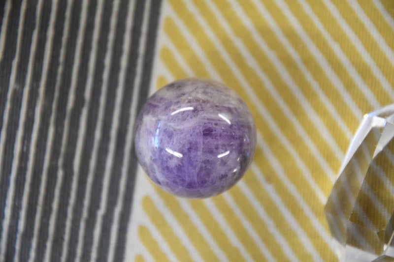 Chevron Amethyst Sphere (1.5")