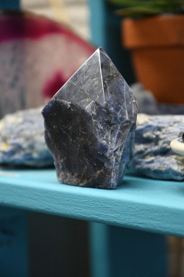 Sodalite Standing Raw Point