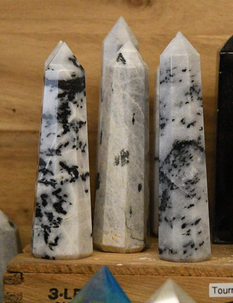 Tourmalinated Quartz Obelisk (4”-5”)