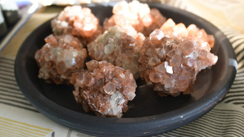 Red Aragonite Sputnik Cluster (1”)