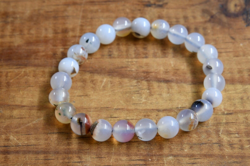Dendritic Agate Bracelet (8mm)