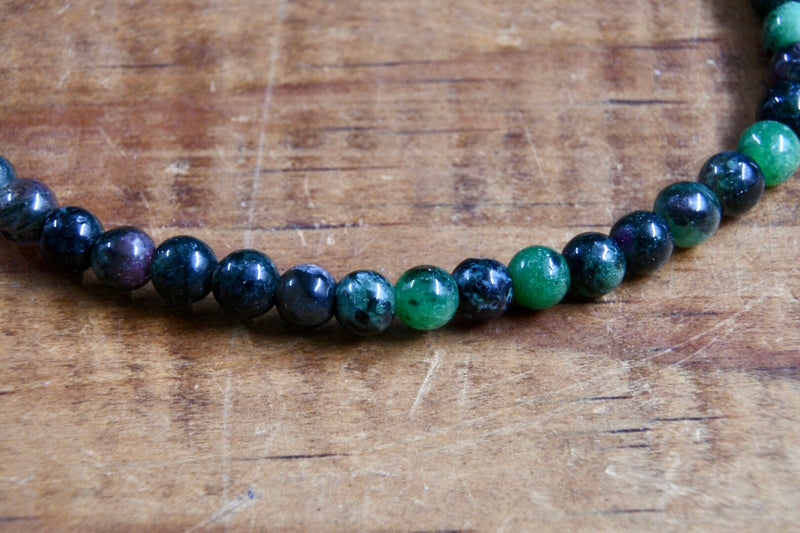 Ruby Zoisite Bracelet (4mm)