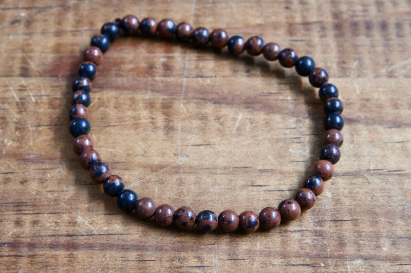 Mahogany Obsidian Bracelet (4mm)