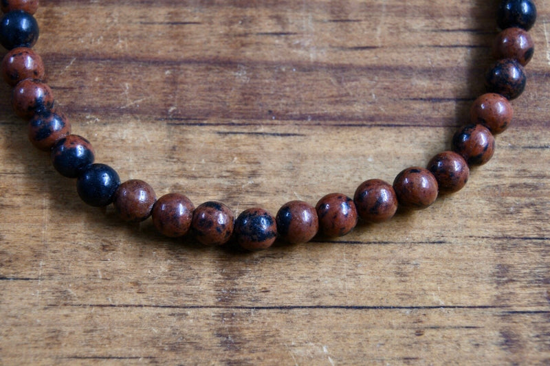 Mahogany Obsidian Bracelet (4mm)