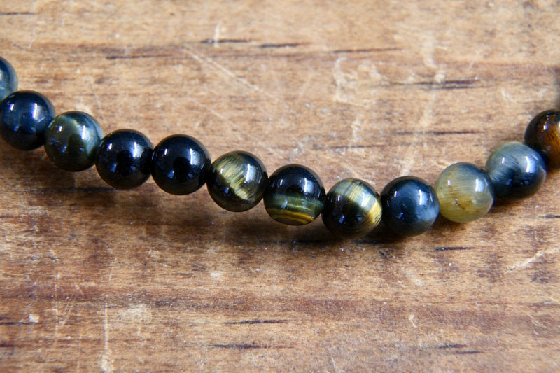Blue Tiger's Eye Bracelet (4mm)