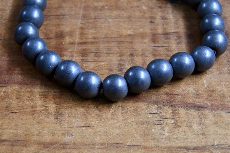 Hematite Matte Bracelet (8mm)