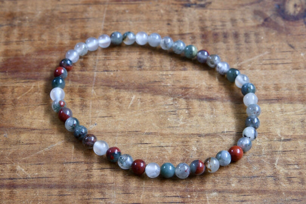 Bloodstone Bracelet (4mm)