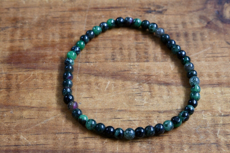 Ruby Zoisite Bracelet (4mm)