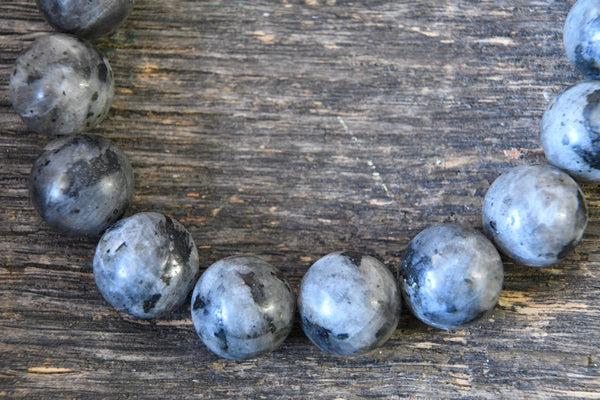 Larvikite (Norwegian Moonstone) Bracelet (12mm)