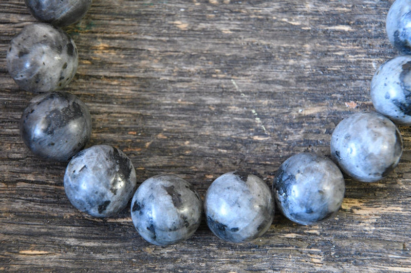 Larvikite (Norwegian Moonstone) Bracelet (12mm)
