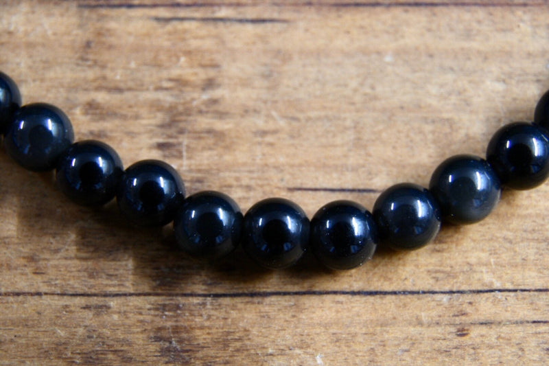 Black Obsidian Bracelet (4mm)