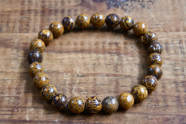 Arabic "Calligraphy" Jasper Bracelet (8mm)