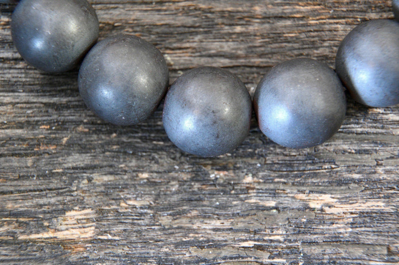 Hematite Matte Bracelet (12mm)