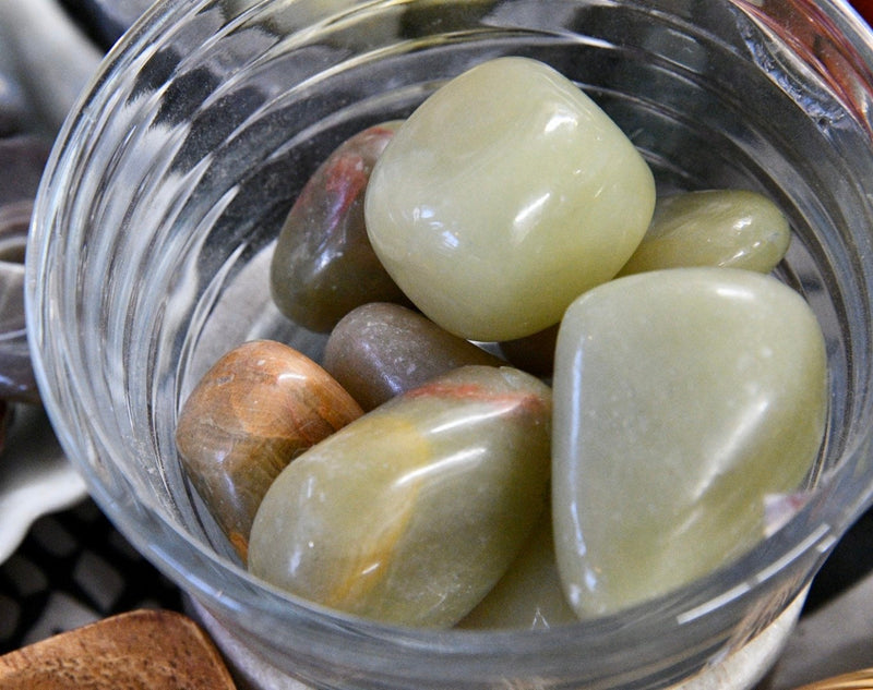 Green Aragonite (Tumbled)