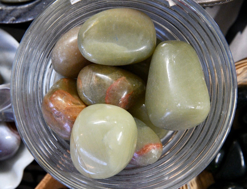 Green Aragonite (Tumbled)