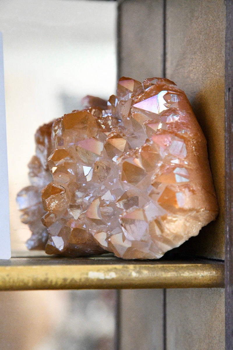 Champagne Aura Quartz Cluster