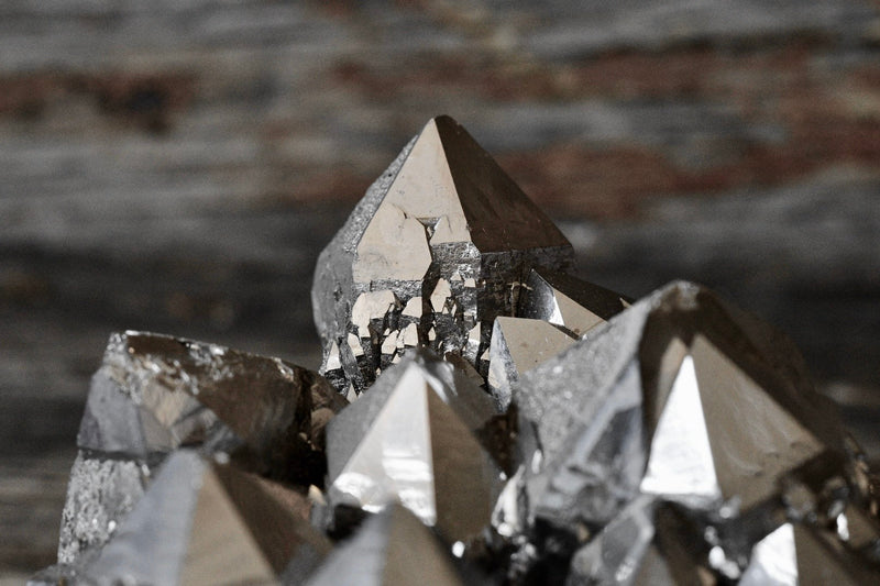 Silver Aura Quartz Cluster