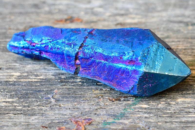 Blue Aura Quartz Point