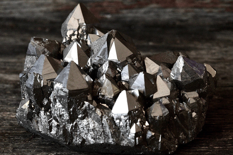 Silver Aura Quartz Cluster