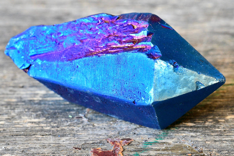 Blue Aura Quartz Point