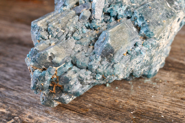 Blue Apatite Cluster (6”)