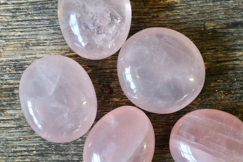 Rose Quartz Palm Stone