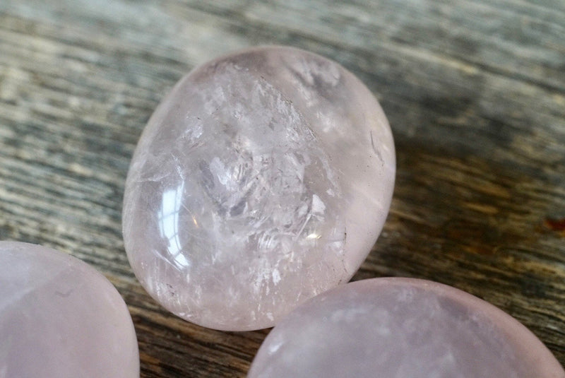 Rose Quartz Palm Stone