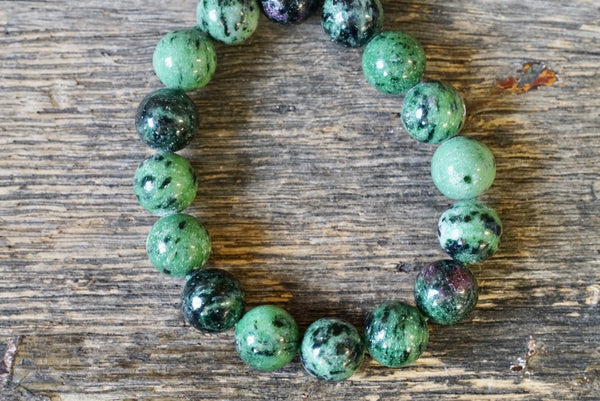 Ruby Zoisite Bracelet (12mm)