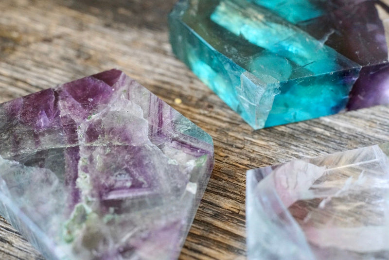 Fluorite Mini Slices (2.5"-3.5")