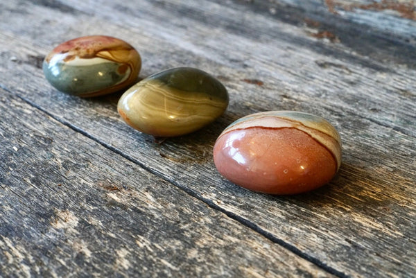 Polychrome Jasper Palm Stone