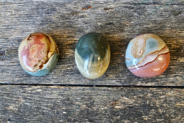 Polychrome Jasper Palm Stone