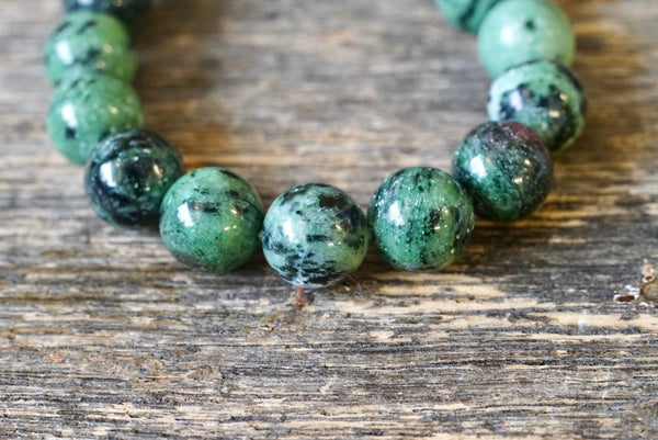 Ruby Zoisite Bracelet (12mm)