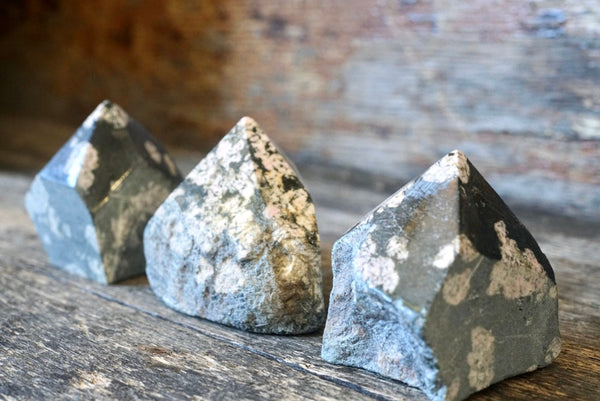 Black Jade Raw Polished Point
