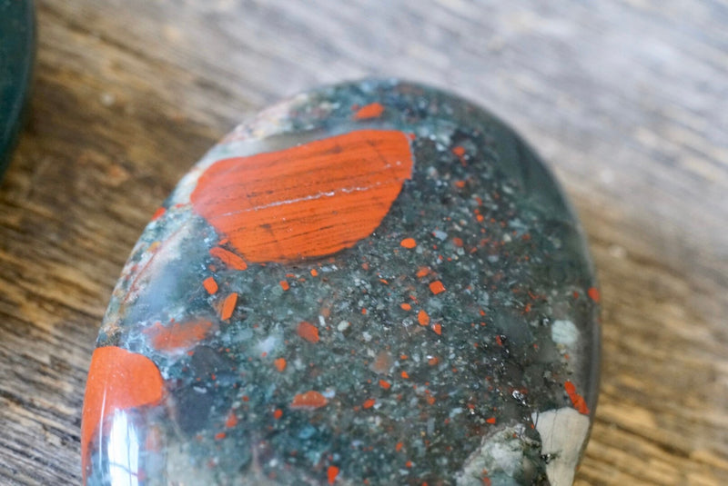 Bloodstone (Seftonite) Palm Stone