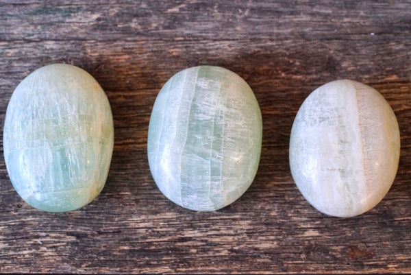 Aqua Calcite Palm Stone