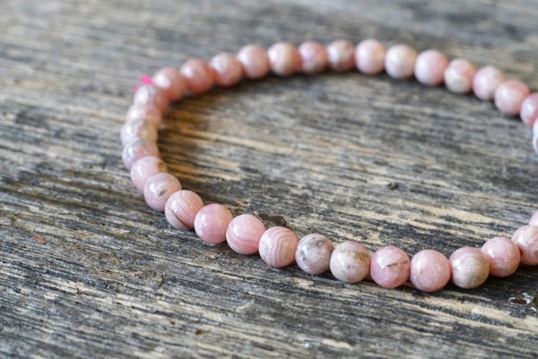 Rhodochrosite Bracelet (3-6mm)