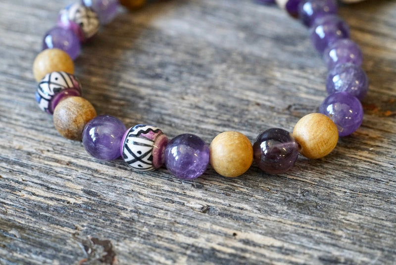 Palo Santo + Amethyst Bracelet (8mm)