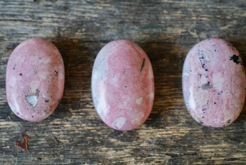Rhodonite Palm Stone