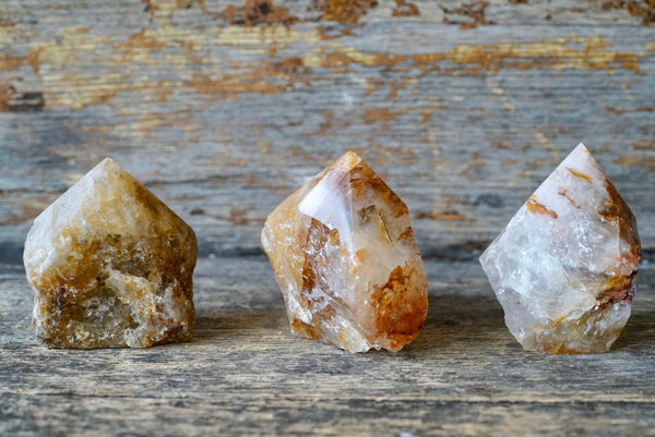 Golden Healer Quartz Raw Top Polished Point