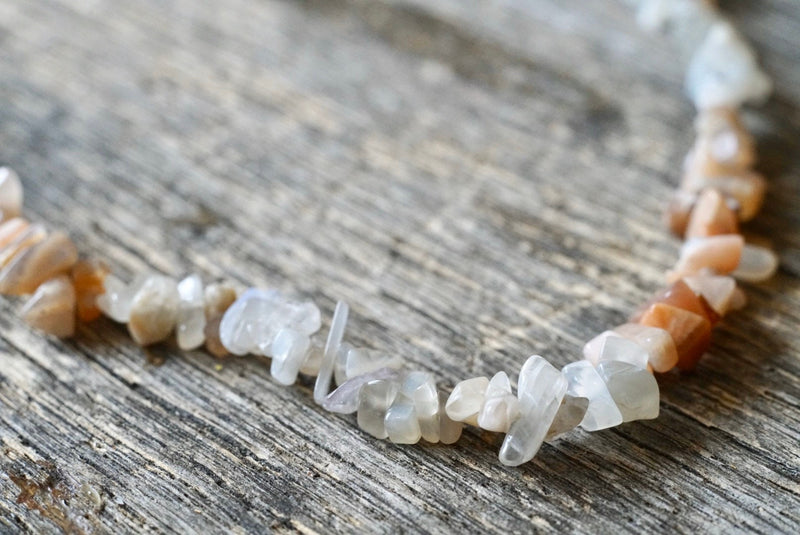 Moonstone Chip Necklace