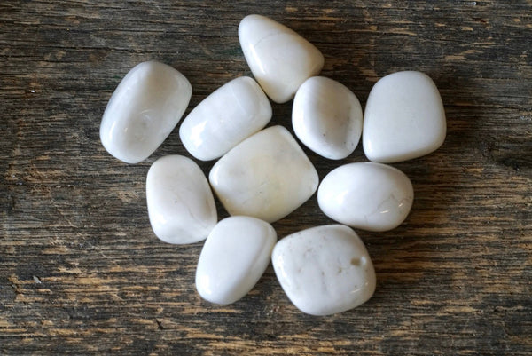 White Striped Calcite (Tumbled)