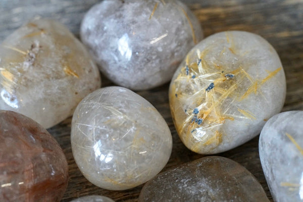 Rutilated Quartz Pebble (1”-2”)