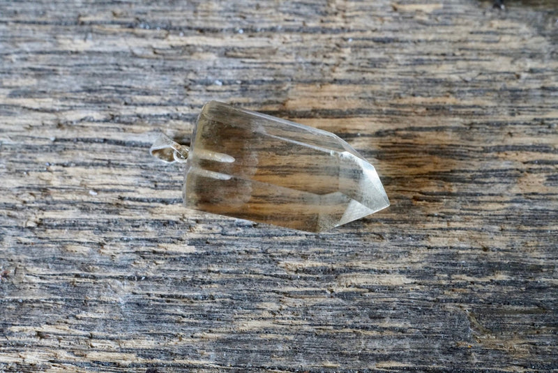 Natural Citrine Point Necklace Pendant