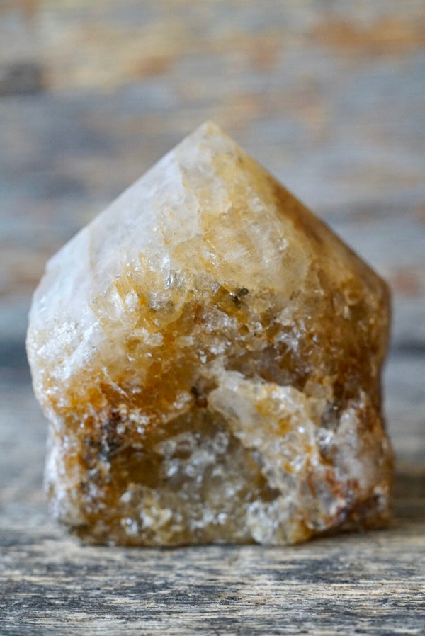 Golden Healer Quartz Raw Top Polished Point