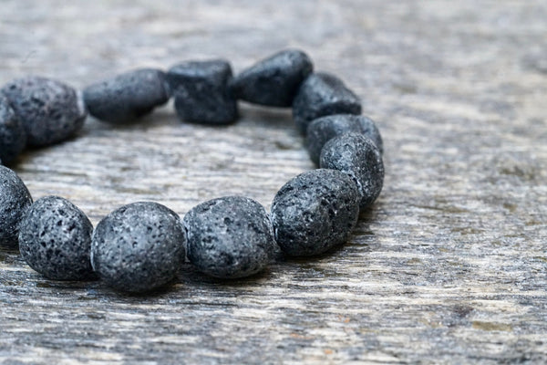 Lava Stone Nugget Bracelet