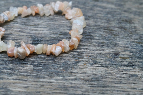 Orange Moonstone (Chip) Bracelet