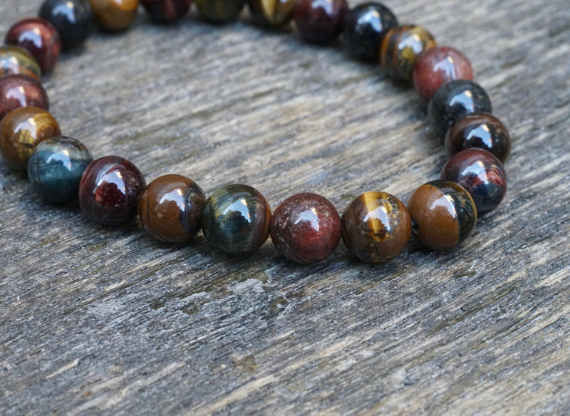 Tri-Color Tiger's Eye Bracelet (8mm)