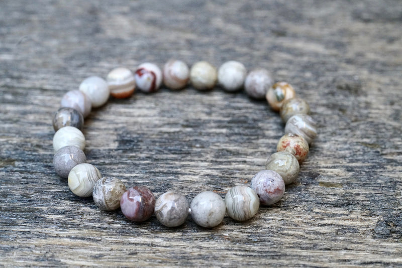 Laguna Lace Agate Bracelet (8mm)