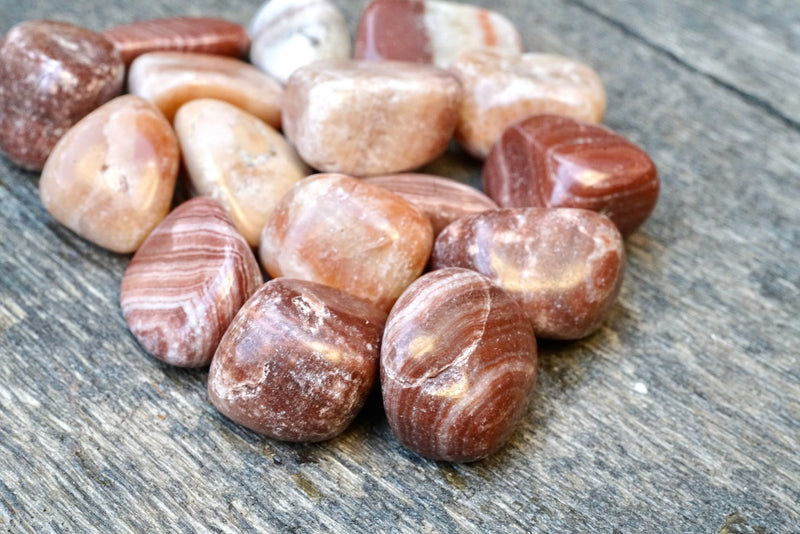 Red Aragonite (Tumbled)